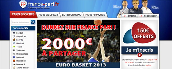 france pari sportifs basket euro