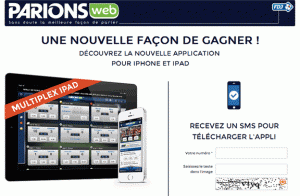 paris mobile parionsweb ipad