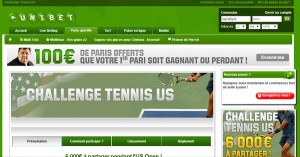 Challenge tennis : US Open par Unibet