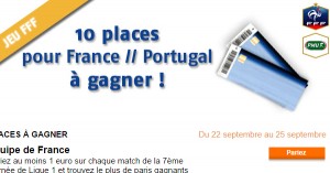 PMU : Billet France Portugal