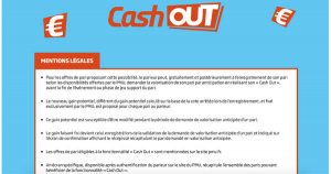 Cash Out PMU
